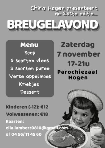 Breugelavond 2026 © Chiro Hogen