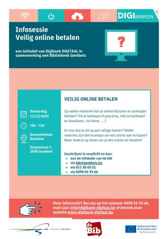 Infosessie 'Veilig online betalen' © Digipunt