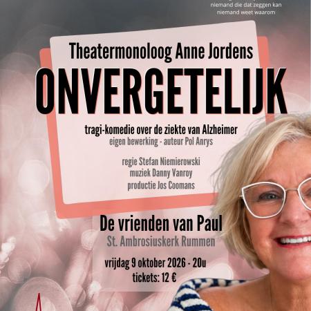 Theatermonoloog 'Onvergetelijk' © Tejater Feminis