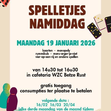 SPELLETJESNAMIDDAG een organisatie van de seniorenadviesraad ISM OCMW Geetbets © Seniorenadviesraad ISM OCMW Geetbets